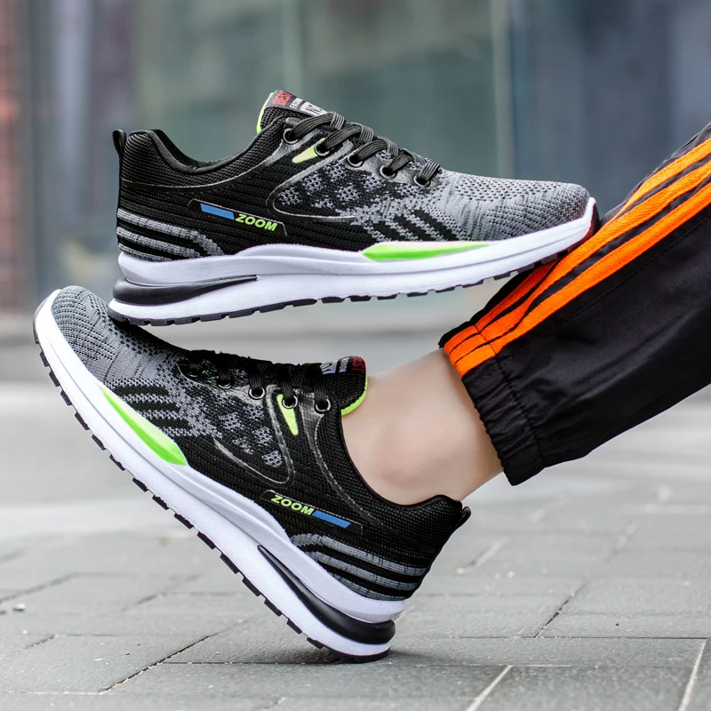 Walking Shoes Men's Sneakers Non-slip Shock-absorbing Lightweight Tennis Shoes Men's Breathable Casual Shoes