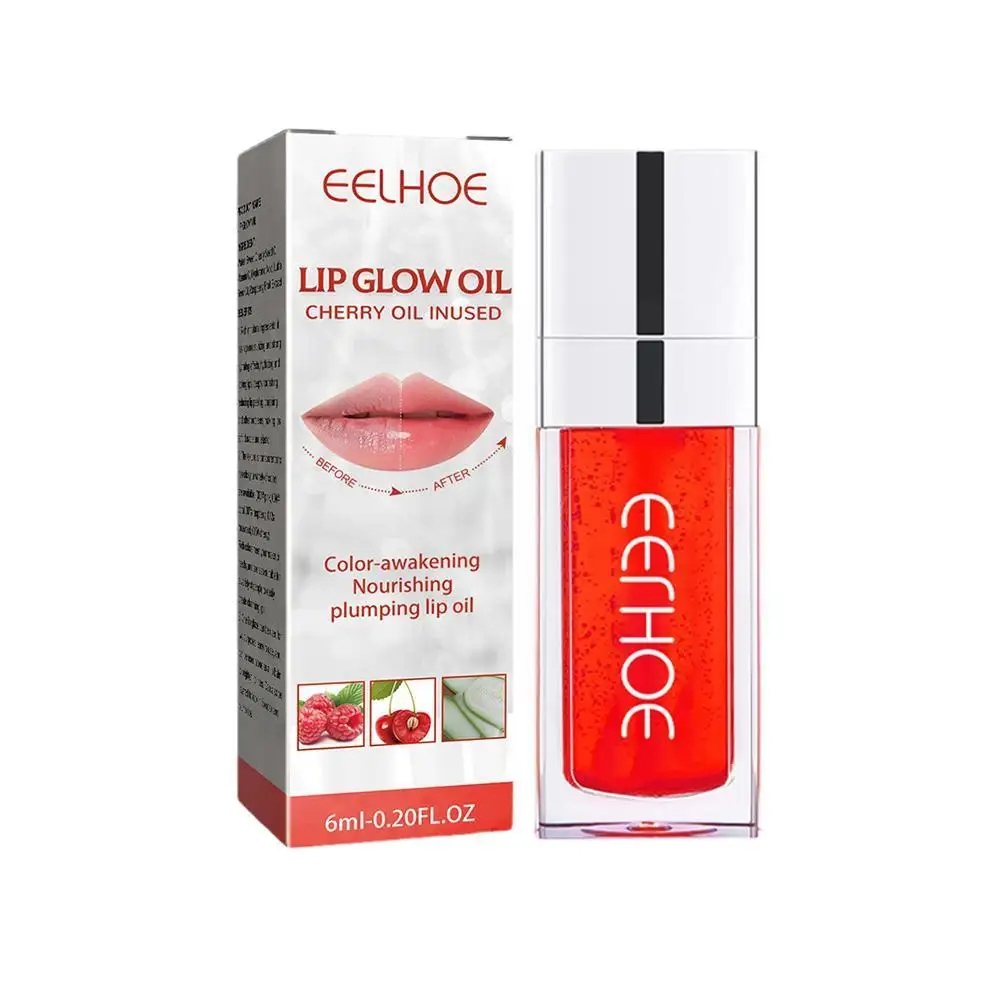 

6ml Lip Oil Hydrating Plumping Lip Coat For Lipstick Lipgloss Tinted Lips Glow Beauty Makeup F4D1
