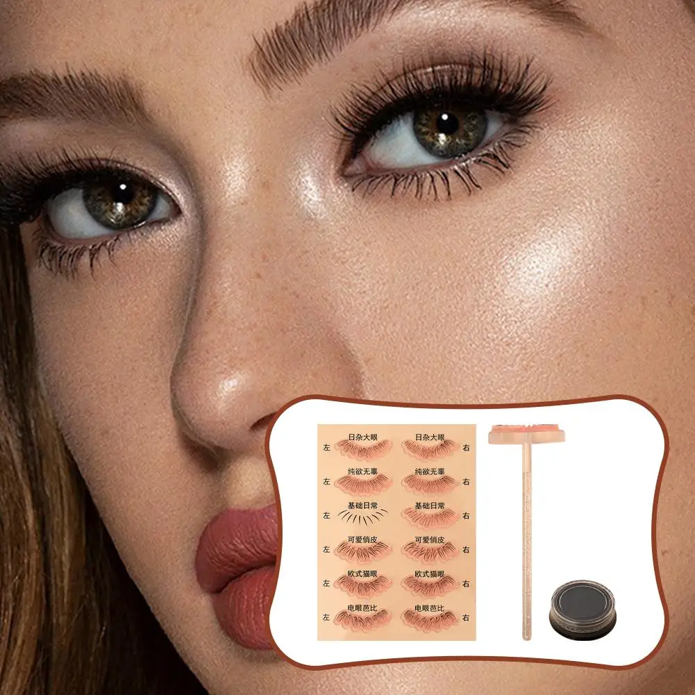 Фототрафарет с ручкой и аппликатором для ресниц фотоаппликатор быстрой печати