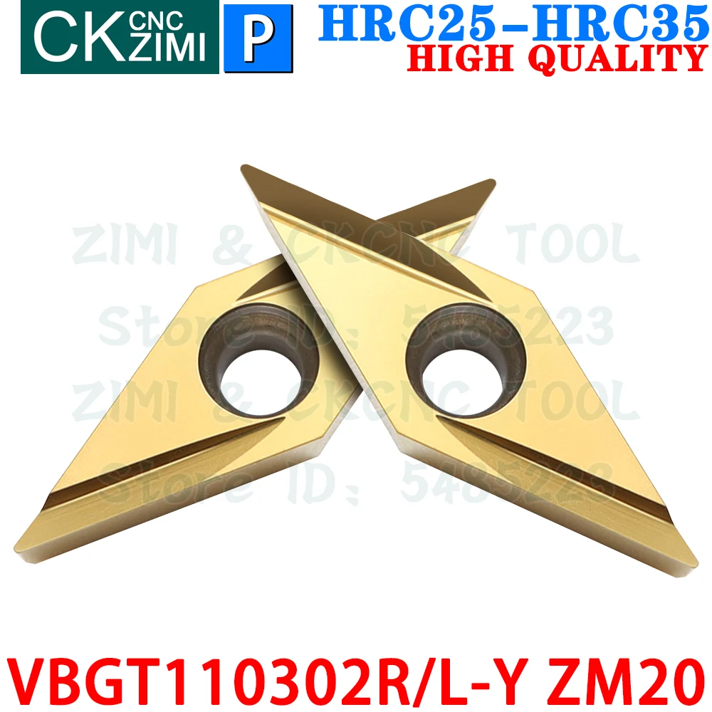 VBGT110302R-Y ZM20 VBGT110302L-Y Металлокерамические вставки Инструменты для наружных