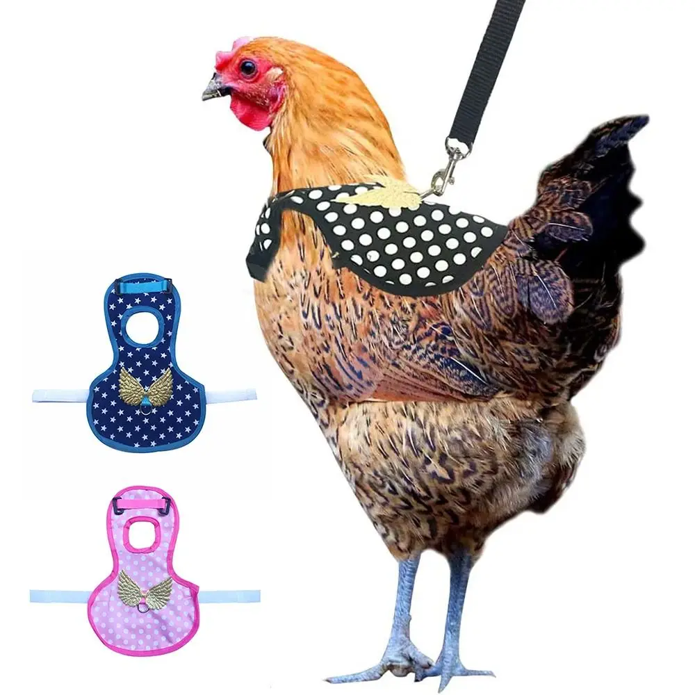 

Регулируемые товары для садоводства с принтом, крылья с поводком, ремень для цыплят, искусственная одежда для домашних животных, курицы