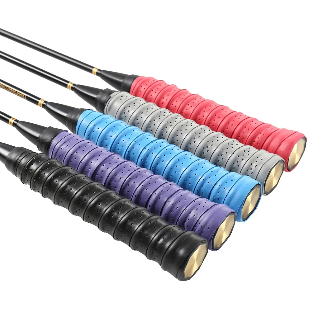 

Tennis Badminton Racket Grip Tape Anti Racket Grip Wrap Overgrip Tape for Sports Fishing Pole Jump Rope (Assorted Colors)