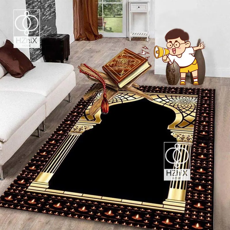 

Islamic Festival Retro Portable Mobile Prayer Mat Anti-Slip Carpets for Living Room Prayer Mat Muslim Room Home Decor Aesthetic