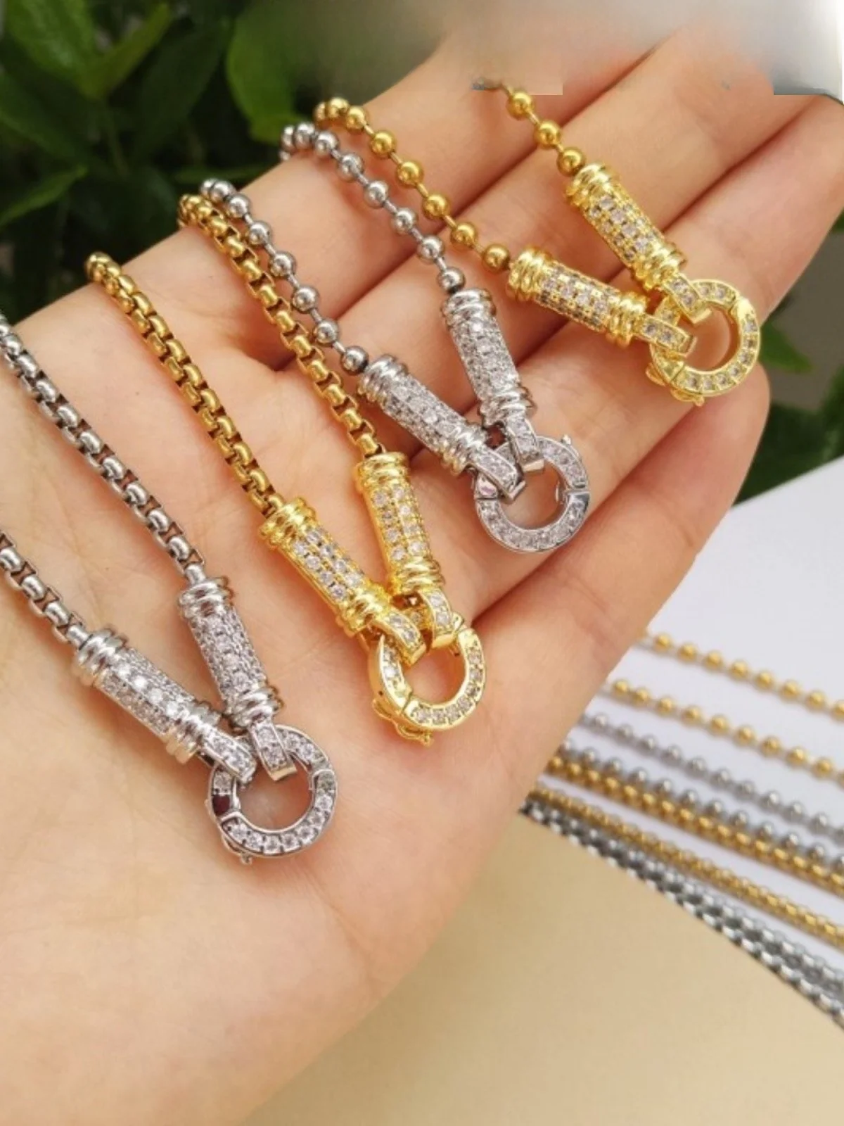 Таиландская оригинальная цепочка-амулет ожерелье-амулет цветная цепочка с