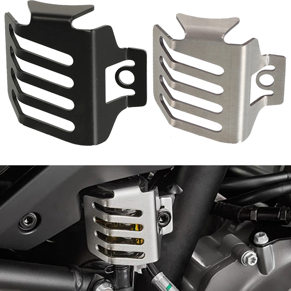 

Motorcycle Accessories CNC Aluminum 800 MT Rear Brake Fluid Oil Tank Reservoir Guard Cover Protector For CFMOTO 800MT 2021-2022