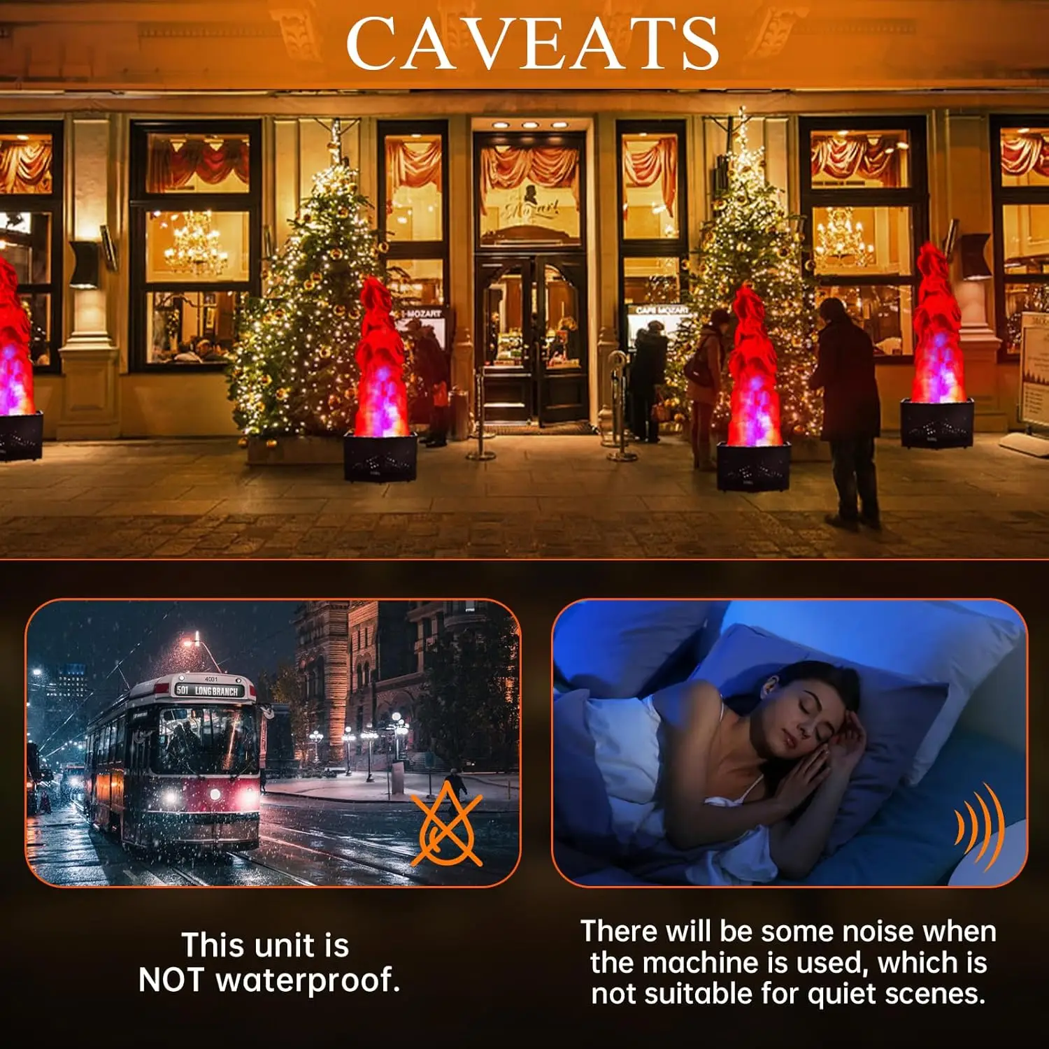 Topflashstar 6 футов поддельный огненный свет пламени костра с 36 светодиодными лампами