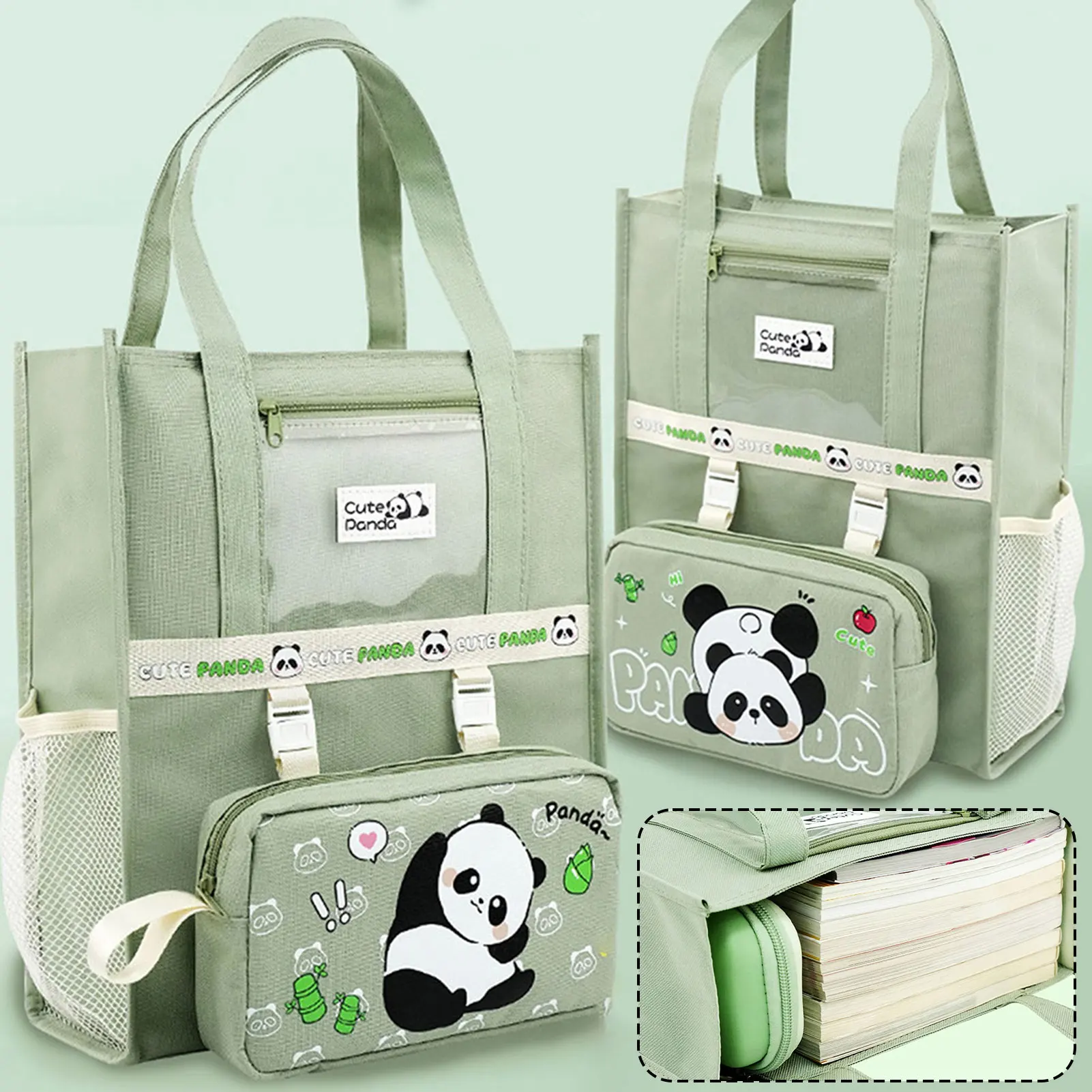 Водонепроницаемая сумка для файлов милая ручная с пандой легкая мультяшная