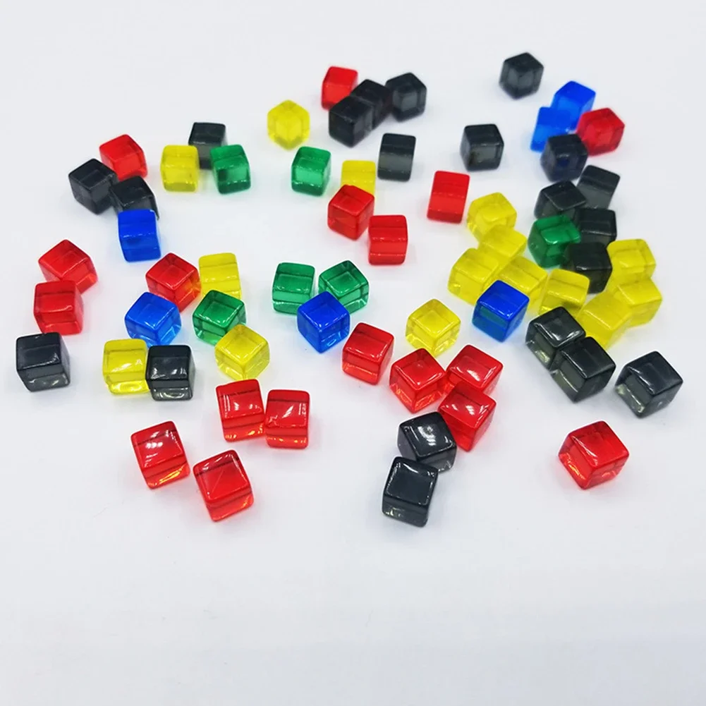 200 шт./набор прозрачные шахматные кости 8 мм