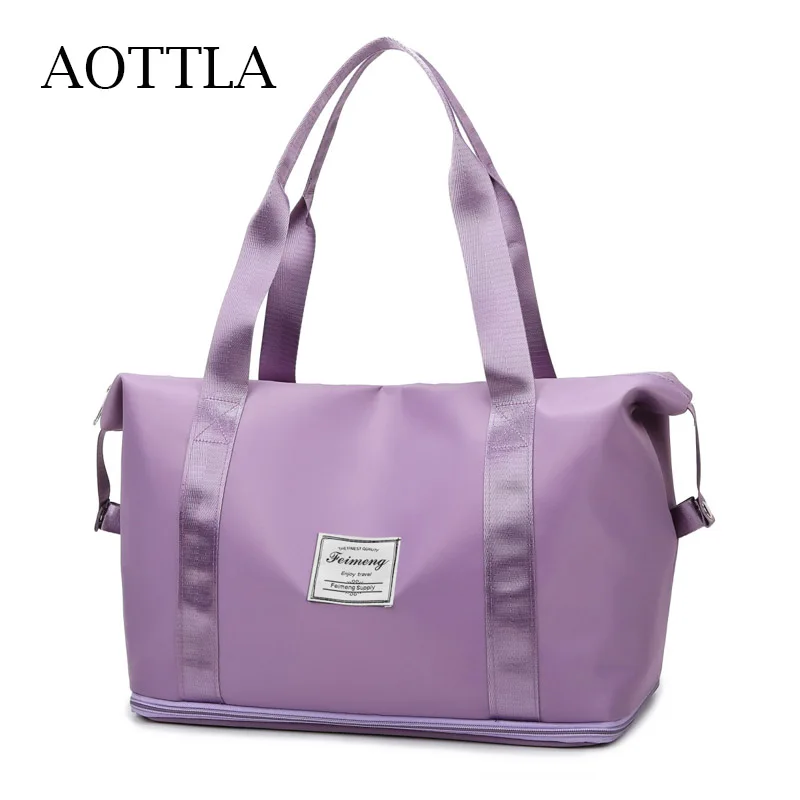 

AOTTLA Women's Sports Bag Short Trip Duffle Bag Large Capacity Ladies Shoulder Bag Casual Handbag High Quality Travel Female Bag