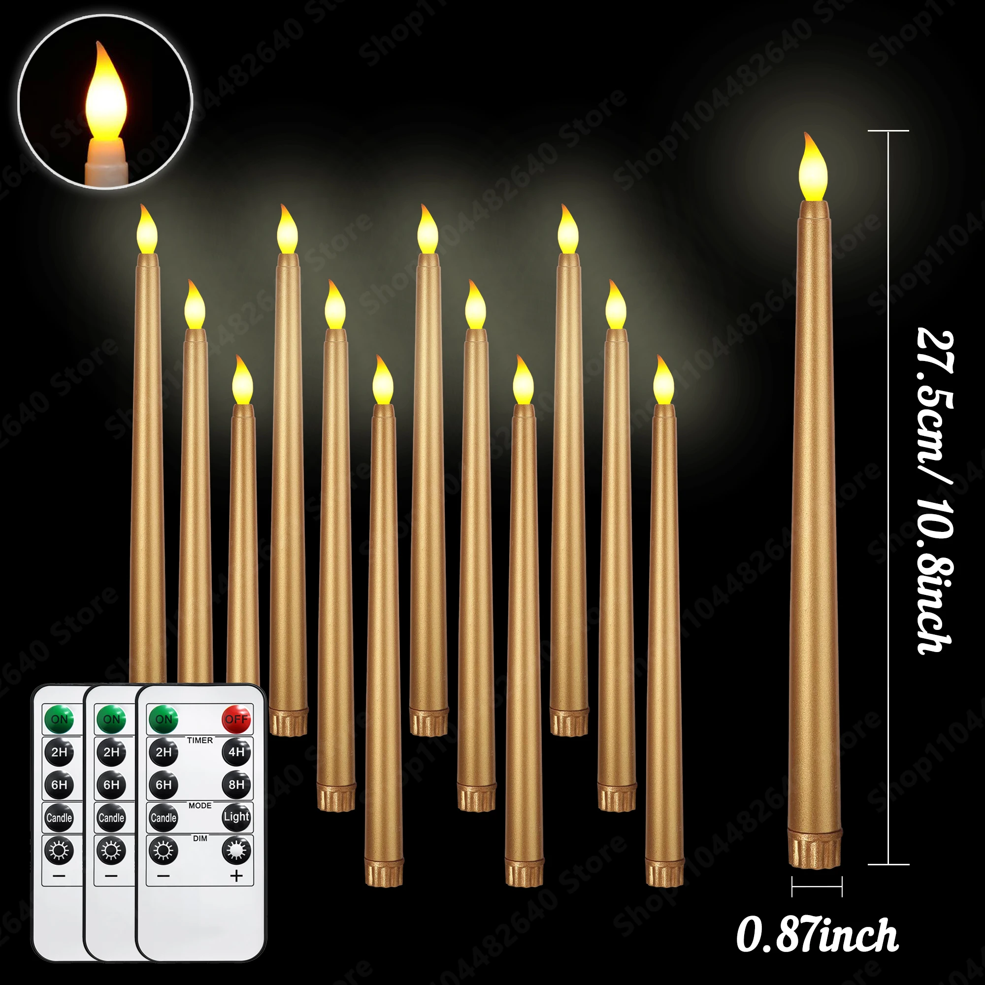 

Светодиодная коническая свеча, белая, для дома