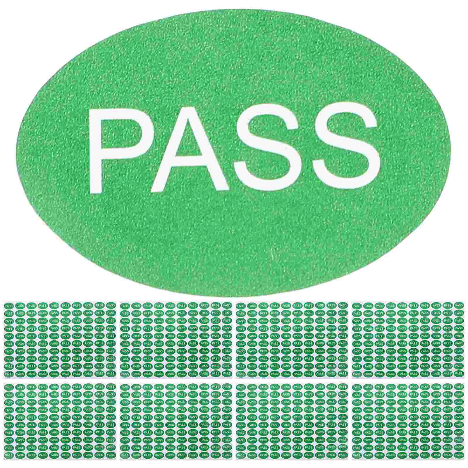 

2000Pcs Multi-function Warehouse Tags Passed Stickers QC Passed Labels Adhesive Passed Labels Stickers
