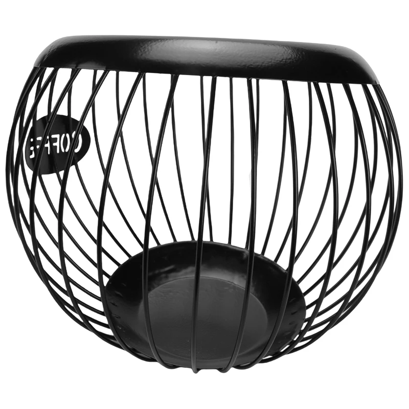 

Coffee Pod Holder, Large Capacity K Cup And Espresso Coffee Pod Organizer, Metal Coffee Capsule Storage Basket