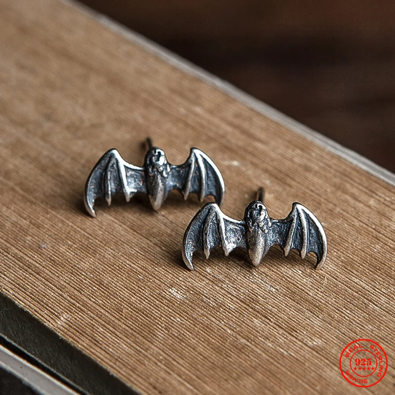 

MKENDN, готические женские серьги-гвоздики из 100% искусственных серебров, гипоаллергенные простые мужские персонализированные уличные серьги ...