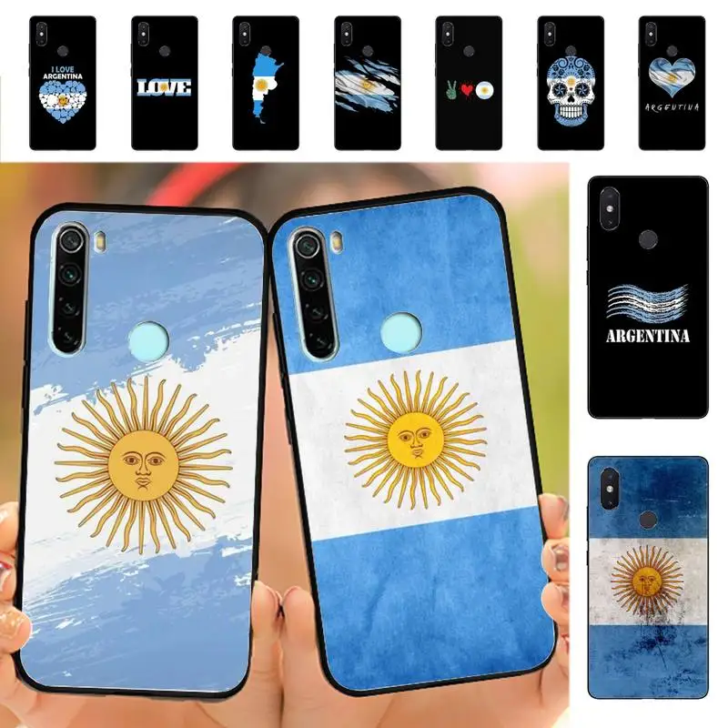 

Argentina Flag Phone Case for Redmi Note 8 7 9 4 6 pro max T X 5A 3 10 lite pro