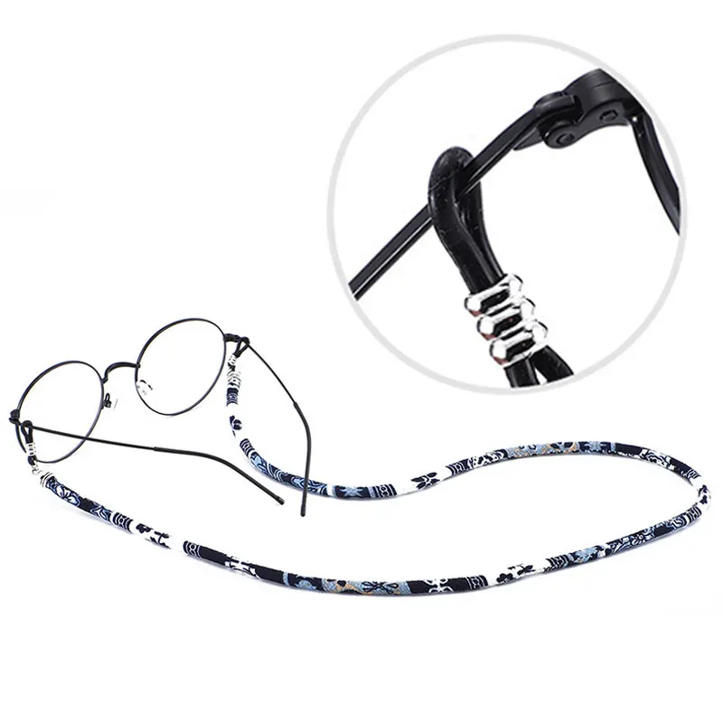 

New Blue And White Porcelain Series Eyeglass Rope Glasses Cord Retainer Strap Eyewear Neck Strap Fashion Eyeglasses Accessories