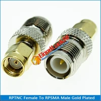 1x pcs rp tnc rp tnc female to rp sma rp sma male plug rp sma to rp tnc gold plated straight coaxial rf connector adapters