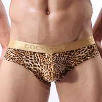 mens phnom penh triangle underwear low waist hip lifting sexy sexy leopard pattern protruding underwear