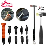 11pcs car body paintless dent removal tap down tools dent rubber hammer auto body diy repair dent fix tools