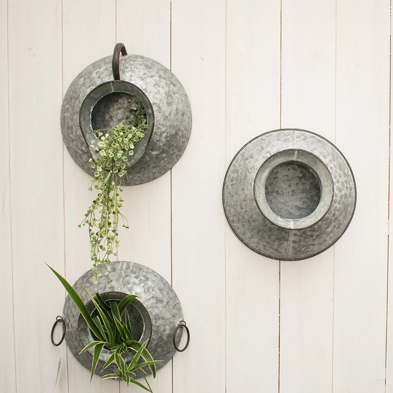 

Гальвинизированный металлический настенный плантатор