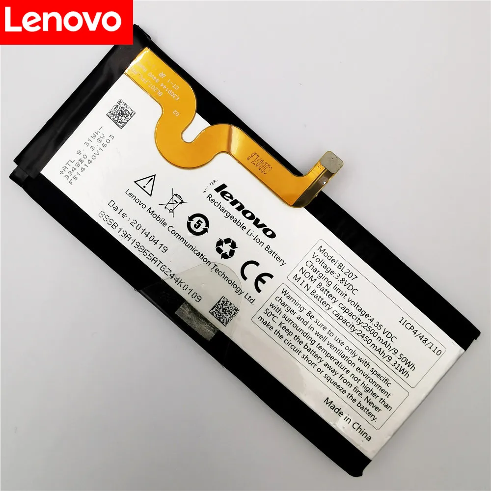 BL207 2500mAh Battery Replacement For Lenovo K900 Cell phone lenovo k900 battery +Tracking Number | Mobile Phone Batteries