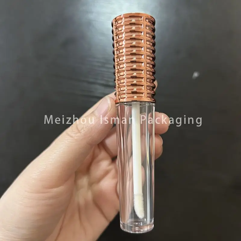 Тюбики для блеска губ розового золота пустая бутылка многоразовые уникальные