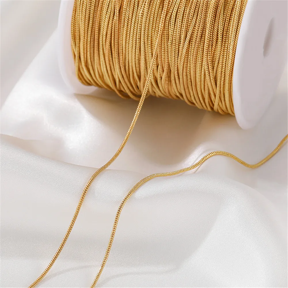 

14K pack Golden Snake Bone Chain Extended Chain Chain diy Handmade bracelet necklace Loose chain ornaments material accessories