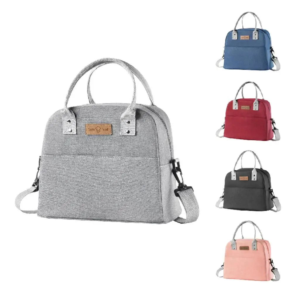 

[ READY STOCK ] Oxford Cloth Lunch Bag Outdoor Leakproof Insulated Lunch Box Container For Work School Picnic Travel