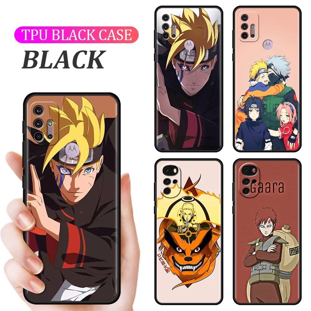 

BORUTO Naruto Case For Motorola G30 G9 G8 Play G60 G20 Edge 20 G50 One Fusion Plus G9Power Black Soft Phone Capas