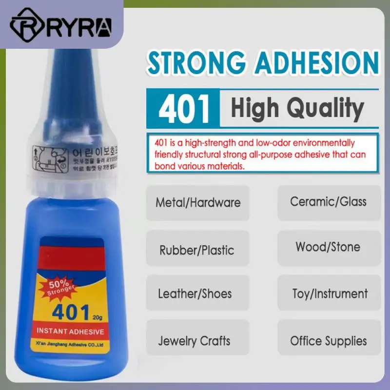 

401 Multifunction Super Glue 20Grams Quick Sol Ceramic Glass Glue Instant Fast Adhesive Household 401 Stronger Glue Quick Dry