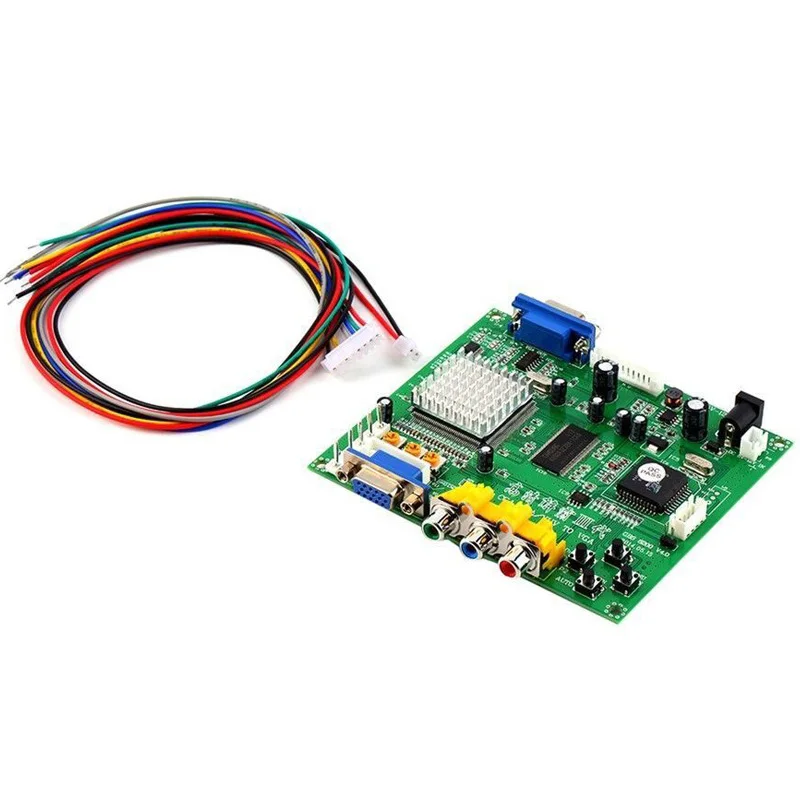 

Плата преобразователя RGB CGA EGA YUV в VGA HD, модуль HD9800 HD, расширенное устройство декодирования видео, GBS8200