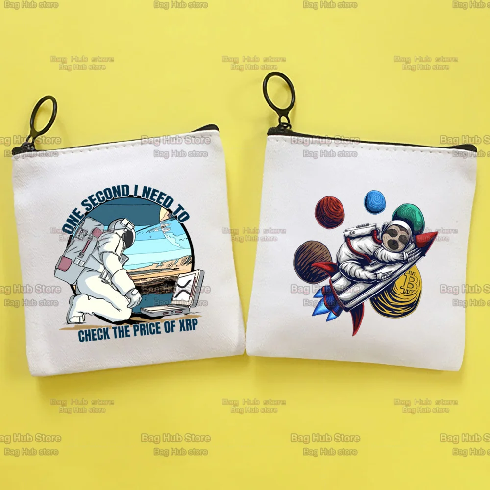 Crypto Cute Cloth Girl Coin Purse Key Bag Small Card Bag Lipstick Cosmetic Bag Mini Coin Storage Bag