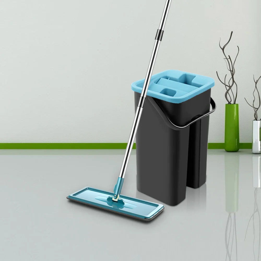 

Hand Free Squeeze Mop With Spin Bucket Floor Magic Cleaning Utensils For Home And Kitchen Microfiber Household Bar Towels Tool