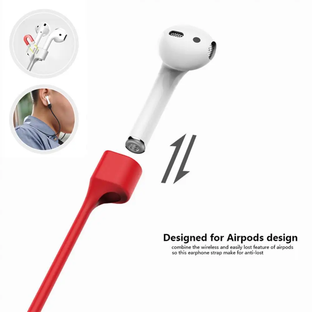 

Wireless Magnetic Anti-lost Earphone Hanging Rope Cable Lanyard for Air-pods 1 2