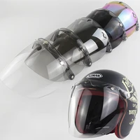 full face bubble visor motorcycle helmet sunscreen flip lens capacetes windshield accessories cyclegear bv07