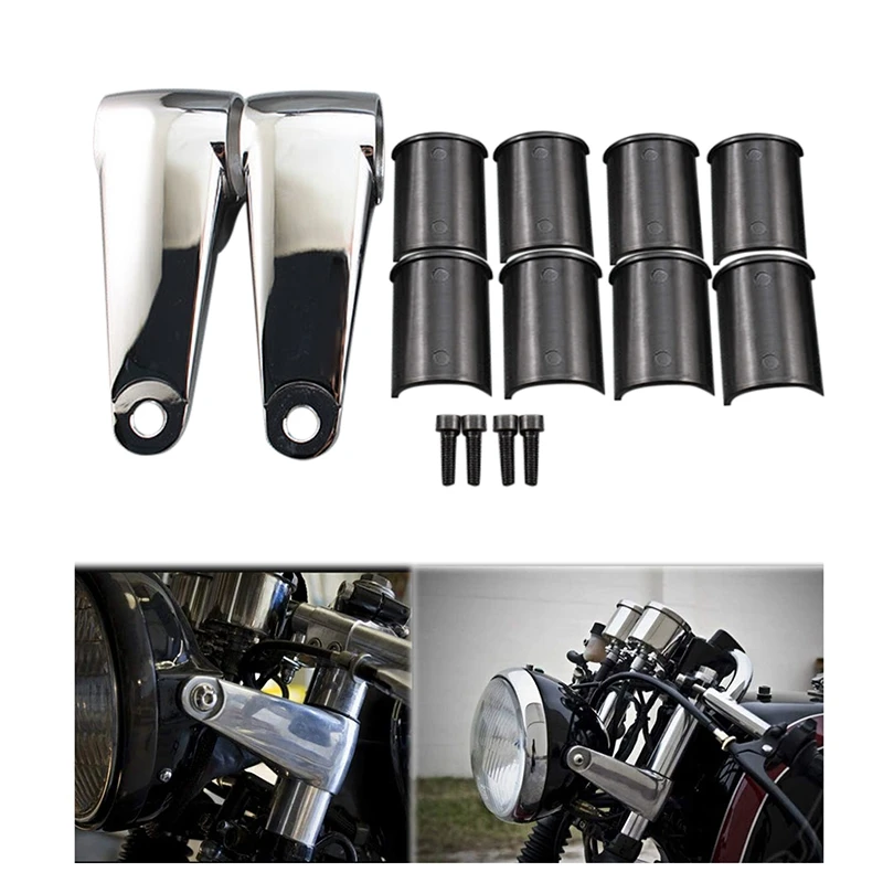 

Крепежный кронштейн для вилки фары, универсальные крепежные кронштейны для вилки фары мотоцикла из алюминиевого сплава, 35 мм, 39 мм, 41 мм