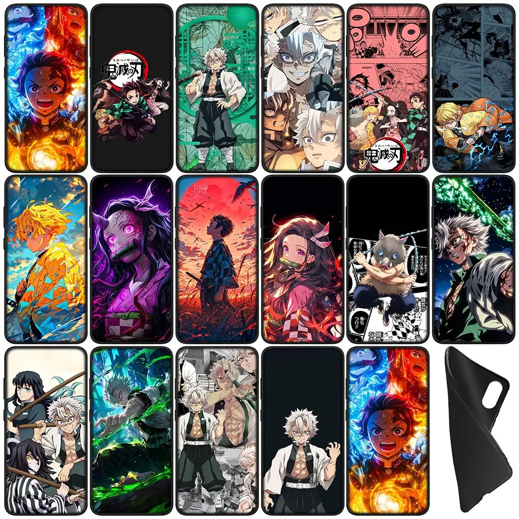 Чехол Sanemi Shinazugawa Nezuko Tanjiro Demon Slayer для Xiaomi Redmi Note 9 8 11 Pro 4G 5G 9S 11S 9A 9C NFC 9T 8A чехол