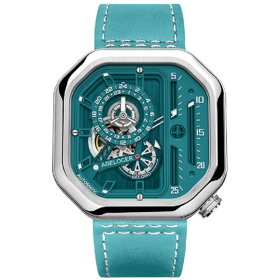 

AGELOCER New Desigin Green Woman Mechanical Watch Sapphire Street Style Casual Fashion Automatic Watches aaa Ladies Watch