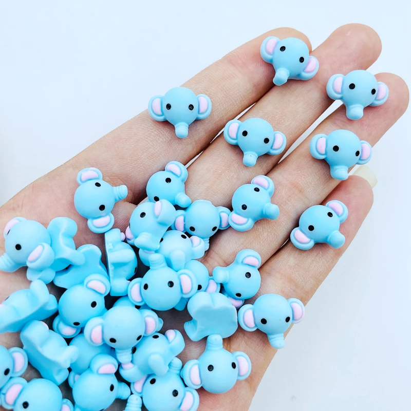 

20 Pcs New Cute Mini Kawaii Lovely Elephant Flat Back Resin Cabochons Scrapbook Diy Wedding Hairpin Accessories Craft J39