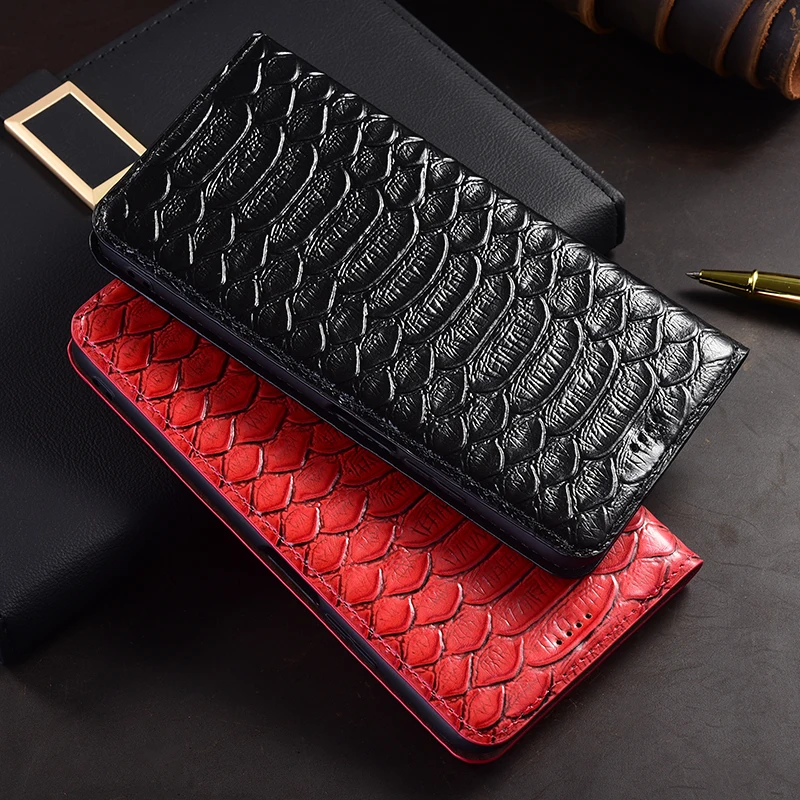 Винтажный чехол для телефона из натуральной кожи Python Samsung Galaxy M11 M12 M13 M21 M23 M31S M31 M32 M33