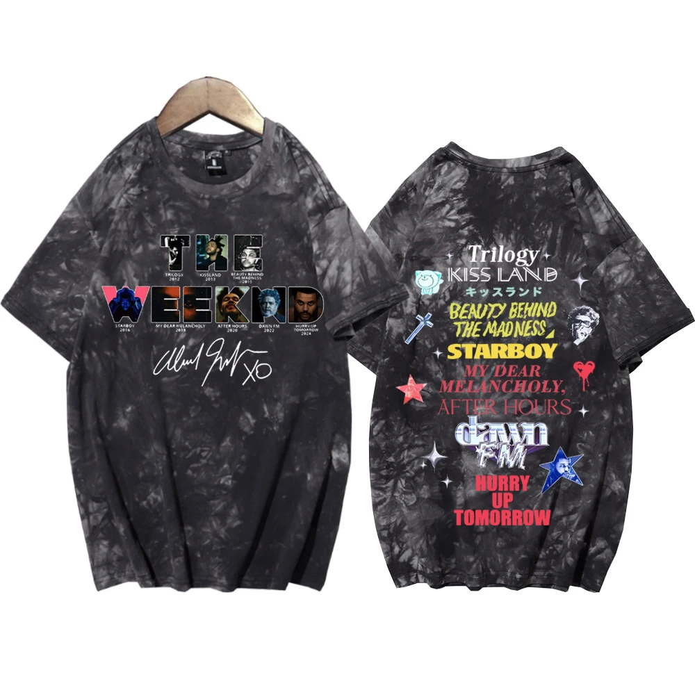 Футболка The Weekndd Album Hurry Up Tomorrow Tie Dye