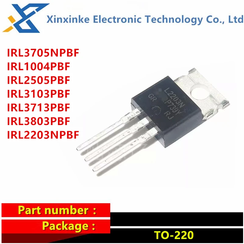 IRL2203NPBF IRL3705NPBF IRL1004PBF IRL2505PBF IRL3103PBF IRL3713PBF IRL3803 IRL2203NPBF TO-220 N-channel 30V/116A MOSFET IRL2203NPBF IRL3705NPBF IRL1004PBF IRL2505PBF IRL3103PBF IRL3713PBF IRL3803 IRL2203NPBF TO-220 N-channel 30V/116A MOSFET
