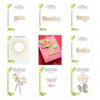 new you thanks hugs hello sugar script hot foil string art frame prime peony duo dragonfly tropical hibiscus contour layers dies