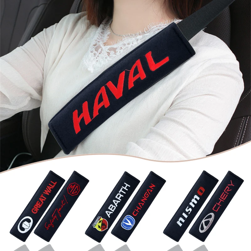 

2pcs Car Personalized Seat Belt Protection Shoulder Pads for Saab 93 Aero Vector Sport Hatch Radio 2021 android Car Accessories