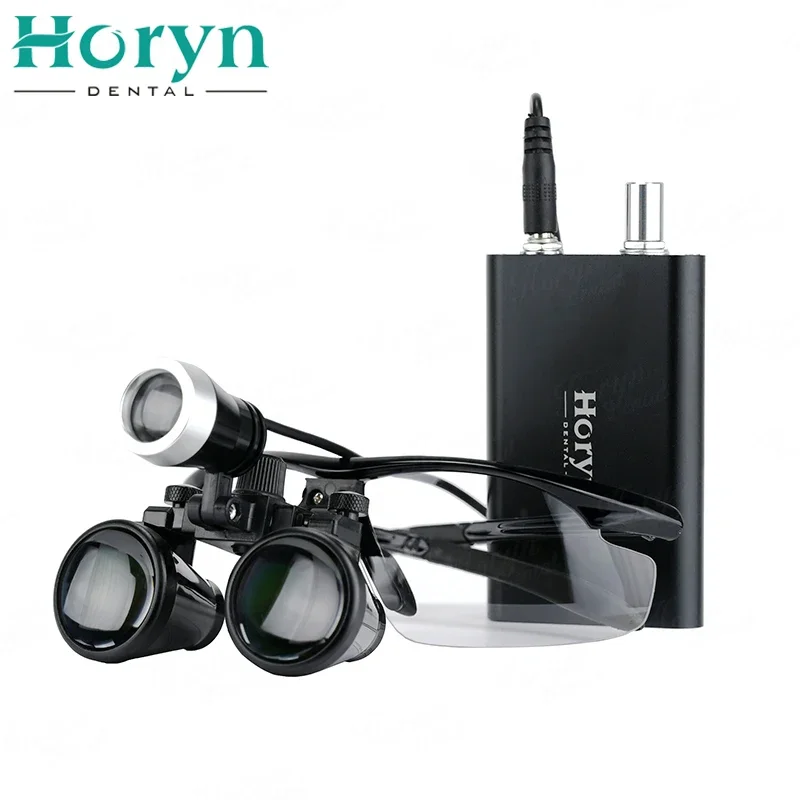 Фото Бинокулярные лупы Horyn 3W Den Tistry 2.5X 3.5X, ультралегкие оптические лупы 320-420 мм для хирургии №5