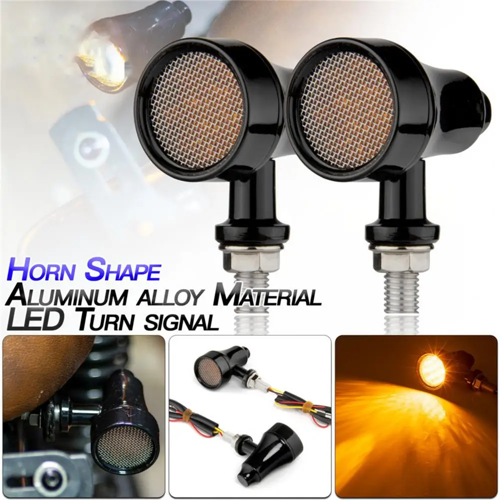 

Motorcycle Turn Signal 1 Pair Convenient DC 12V Aluminum Alloy LED Motorbike Turn Signal Indicator Autocycle Accessories