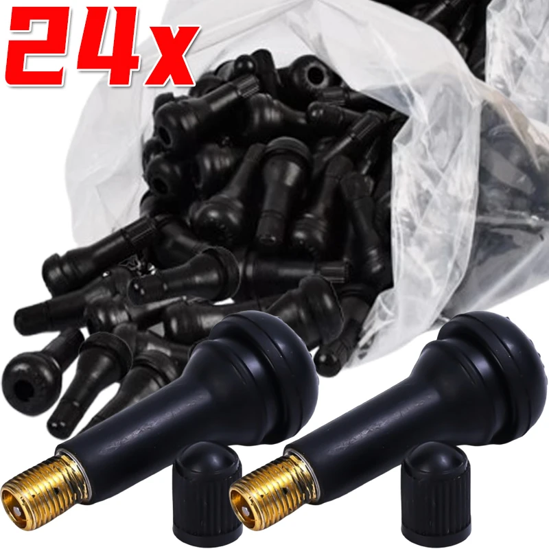 Черные бескамерные автомобильные колеса TR414 стержни клапанов с колпачками