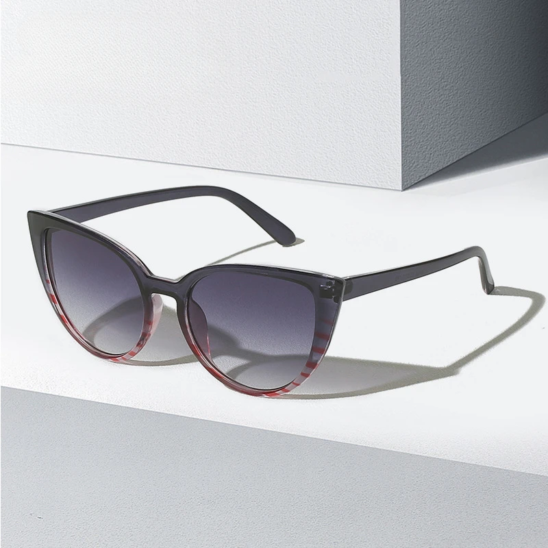 

New Personalized Cat Eye Sunglasses 9190 Fashion Sunglasses Simple Versatile Sunglasses 무테 안경 نضارة شمسية نسائية