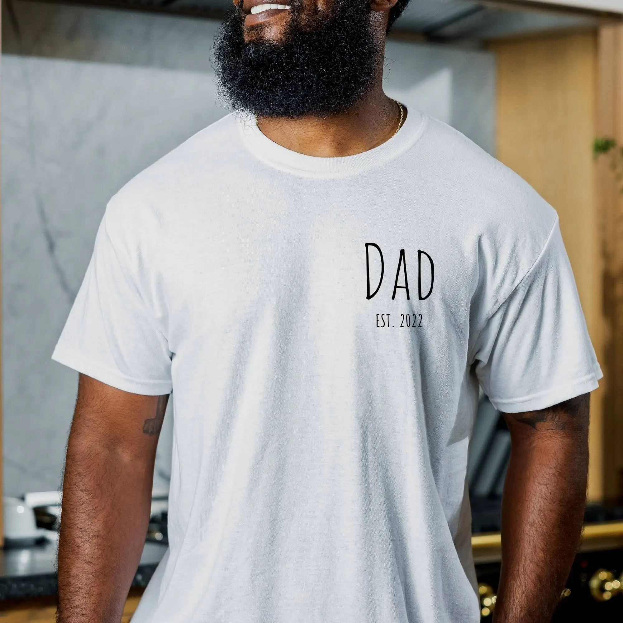 Первый раз День отца новинка от жены футболка Est 2022 1St