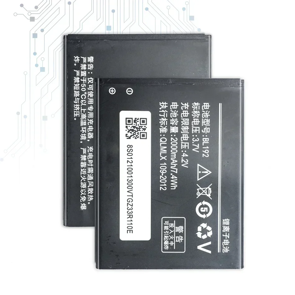 Аккумулятор мобильного телефона BL192 для Lenovo Lephone A300 A750 A590 A680 A529 A328T A338T A505E A388T A560 2000