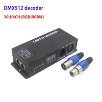 led strip dimmer dc12v24v rgb rgbw 3ch 4ch dmx512 decoder with digital display dmx to pwm 3ch8a 4ch4a